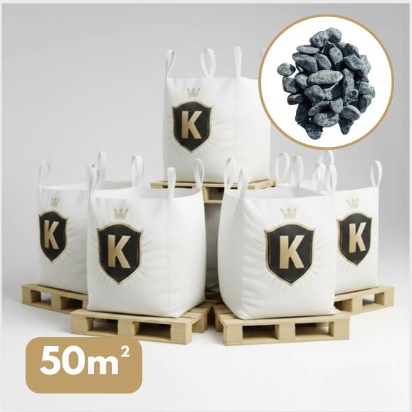 Galet marbre vert 40/60 mm – Pack 5 Big Bag +/- 1,5T – 50 m² - Image 1