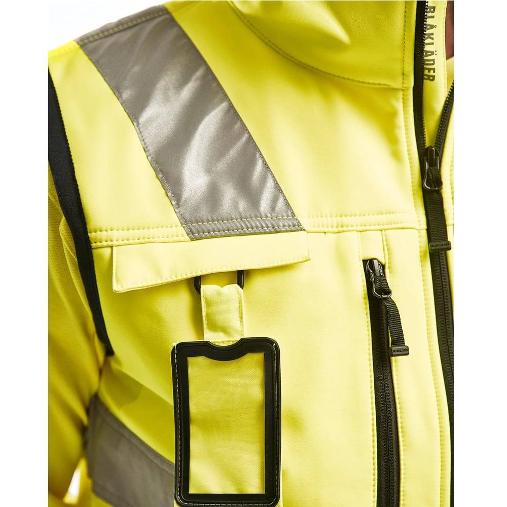 Gilet sans manches haute visibilité Blaklader Softshell Jaune 4XL - Image 4