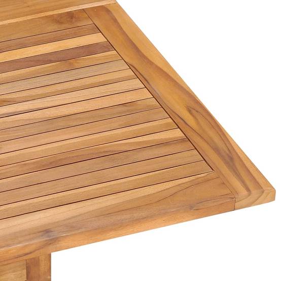 Table à dîner de jardin pliable - Table d'extérieur - Table de jardin 110x110x75 cm Teck massif - Image 6