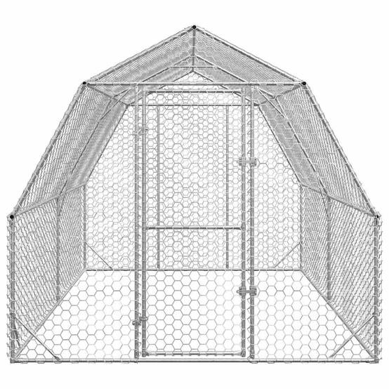 Vidaxl - Poulailler 2,5x4x2,25 m acier galvanisé vidaXL 3328516 - Image 7