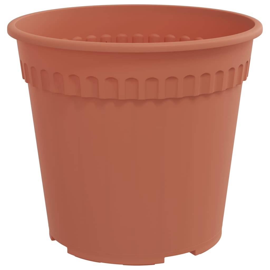 Pot à fleurs rond 24 pcs | Bac à fleurs Rouge brique Ø 17 x 14 cm Plastique - Image 5