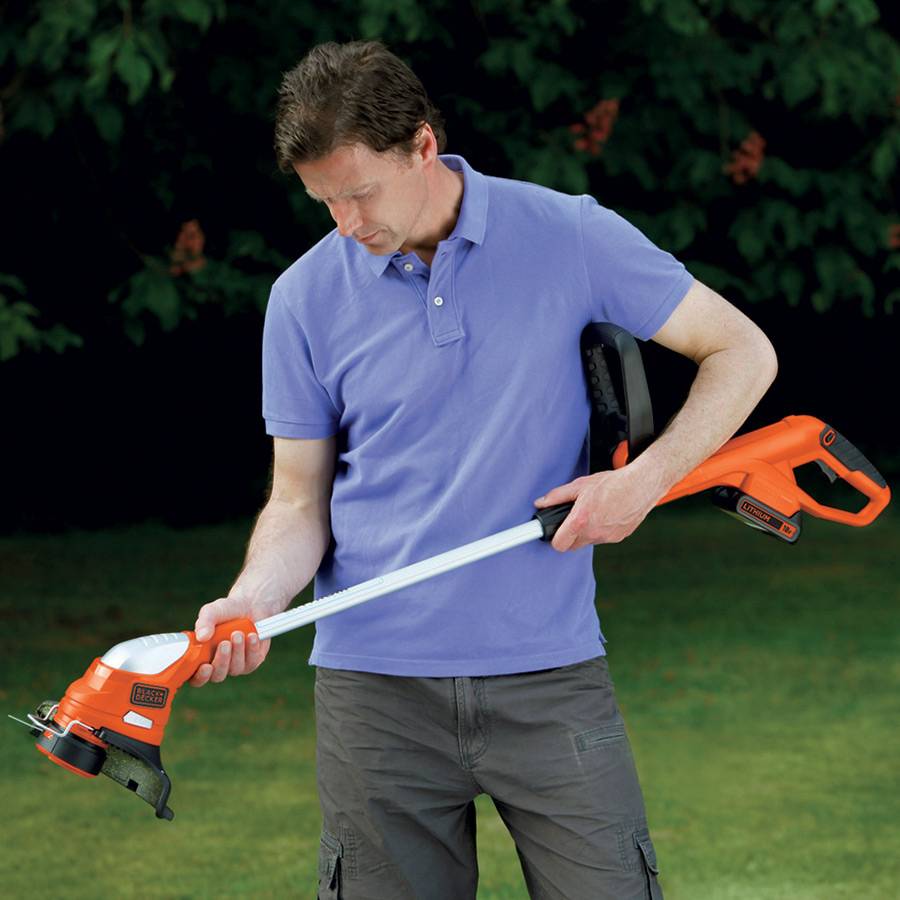 Coupe-bordures sans fil - 23 cm - 18 V - 2 Ah - 1 batterie BLACK+DECKER GLC1823L20-QW - Image 5