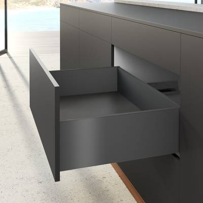 Profilé latéral de tiroir AvanTech YOU, hauteur 187 mm x NL 350 mm, Anthracite, gauche et droite - HETTICH - 9353441 - Image 2