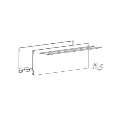 Profilé latéral de tiroir AvanTech YOU, hauteur 187 mm x NL 350 mm, Anthracite, gauche et droite - HETTICH - 9353441 - Image 3