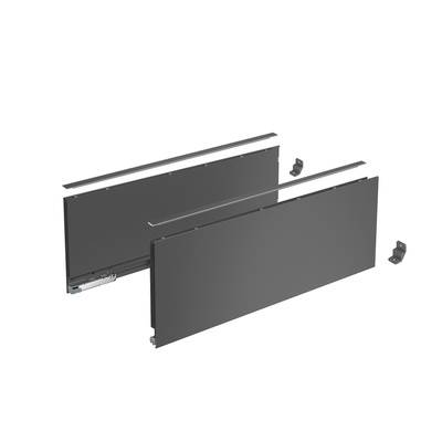 Profilé latéral de tiroir AvanTech YOU, hauteur 187 mm x NL 350 mm, Anthracite, gauche et droite - HETTICH - 9353441 - Image 1