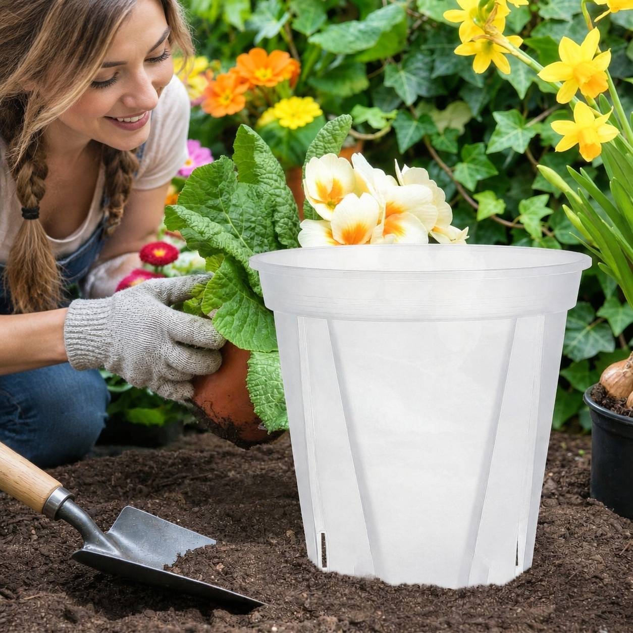 Pot Transparent avec Trous pour Plantes Cactus Succulentes - Image 6