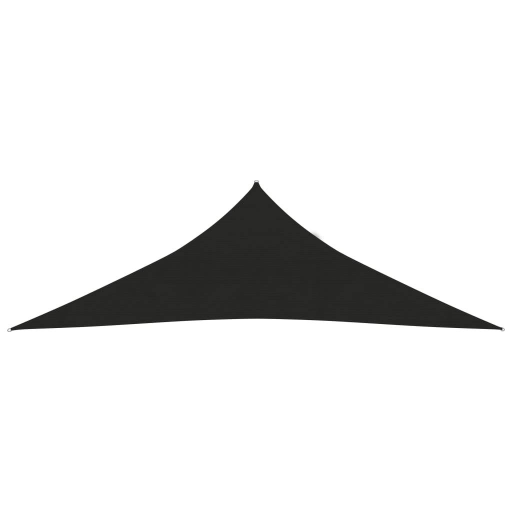 Helloshop26 - Voile toile d'ombrage parasol 160 g/m² PEHD 3 x 3 x 4,2 m noir - Imagen 2