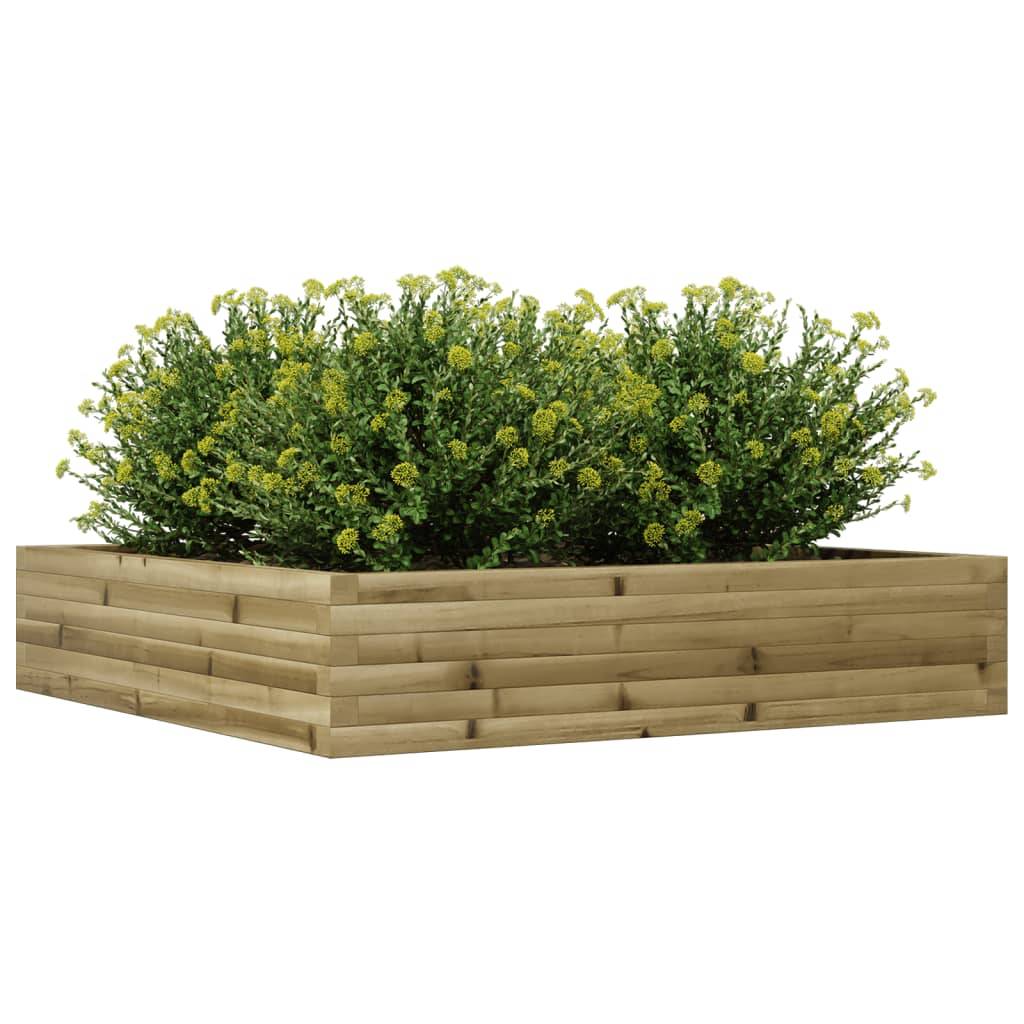Maison Chic - Jardinière, Bac à fleurs, Pot de fleurs 110x110x23 cm bois de pin imprégné - Imagen 4