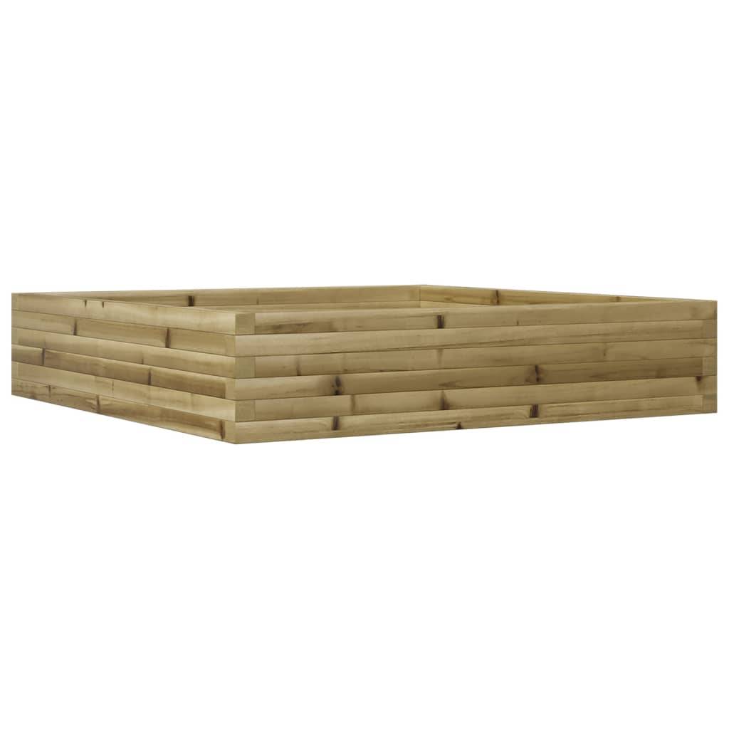 Maison Chic - Jardinière, Bac à fleurs, Pot de fleurs 110x110x23 cm bois de pin imprégné - Imagen 1