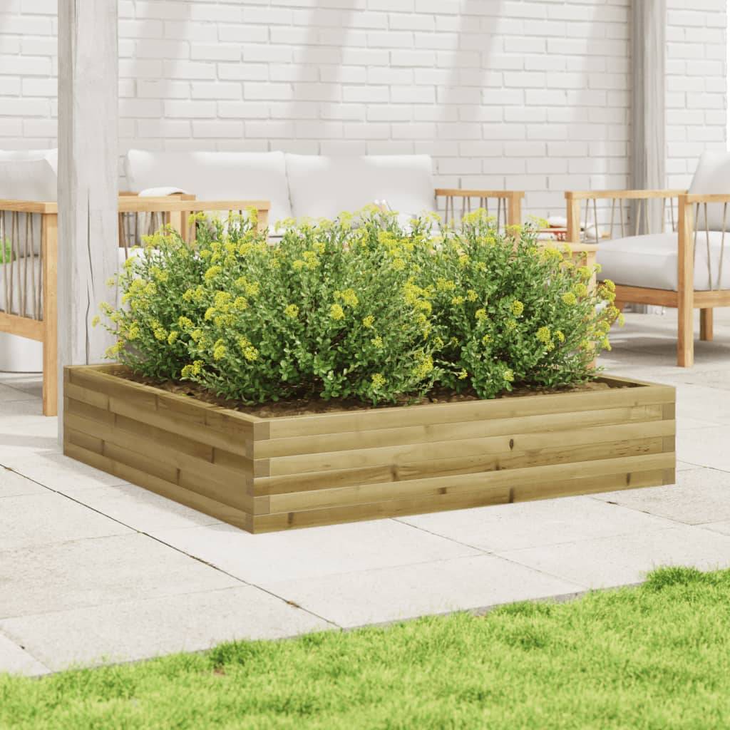 Maison Chic - Jardinière, Bac à fleurs, Pot de fleurs 110x110x23 cm bois de pin imprégné - Imagen 3