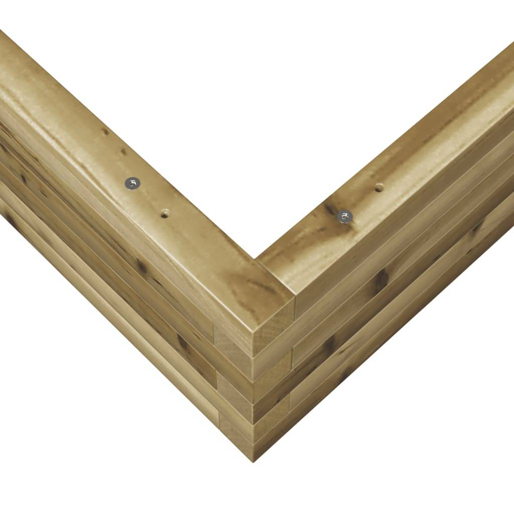 Maison Chic - Jardinière, Bac à fleurs, Pot de fleurs 110x110x23 cm bois de pin imprégné - Imagen 8