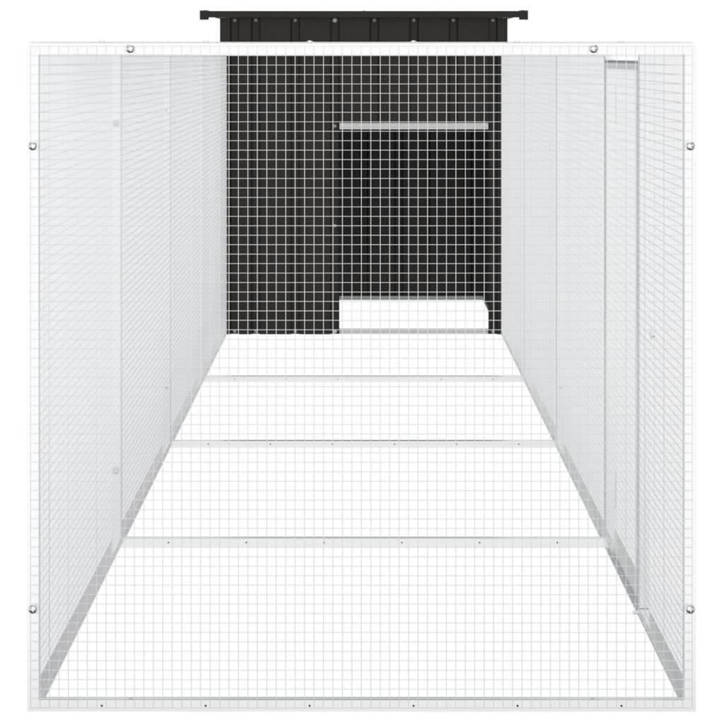 Vidaxl - Poulailler Anthracite 500x91x100 cm Acier galvanisé vidaXL 3106454 - Image 4