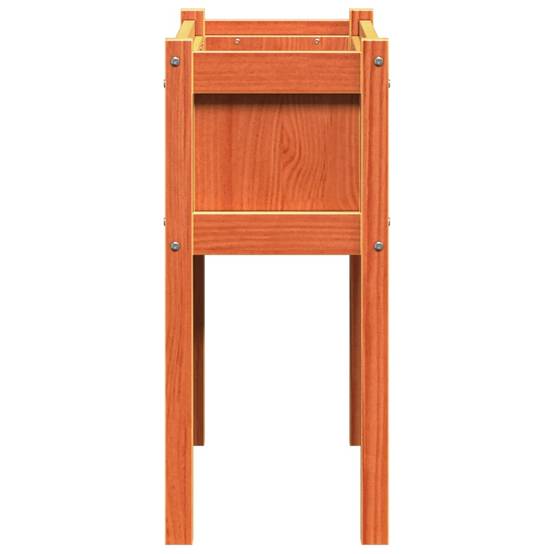 Jardinière avec pieds bois de pin massif cire marron 70 x 31 x 70 cm - PANGIVO - Image 6