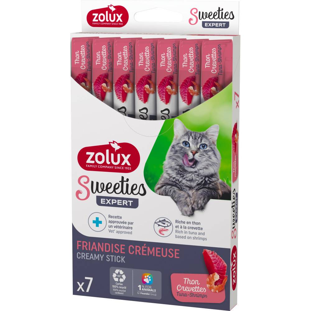 Zolux - Sticks crème de thon et crevette 7 x 14 g pour chat - Image 2