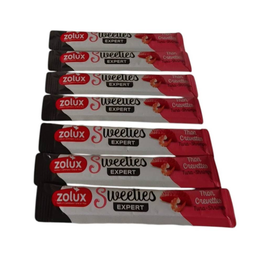 Zolux - Sticks crème de thon et crevette 7 x 14 g pour chat - Image 1