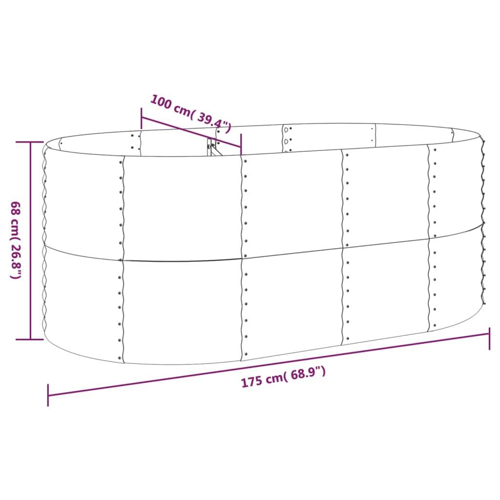 ComfortXL - Carré potager haut acier thermolaqué Marron 175x100x68 cm – ComfortXL Outdoor Living - Image 6