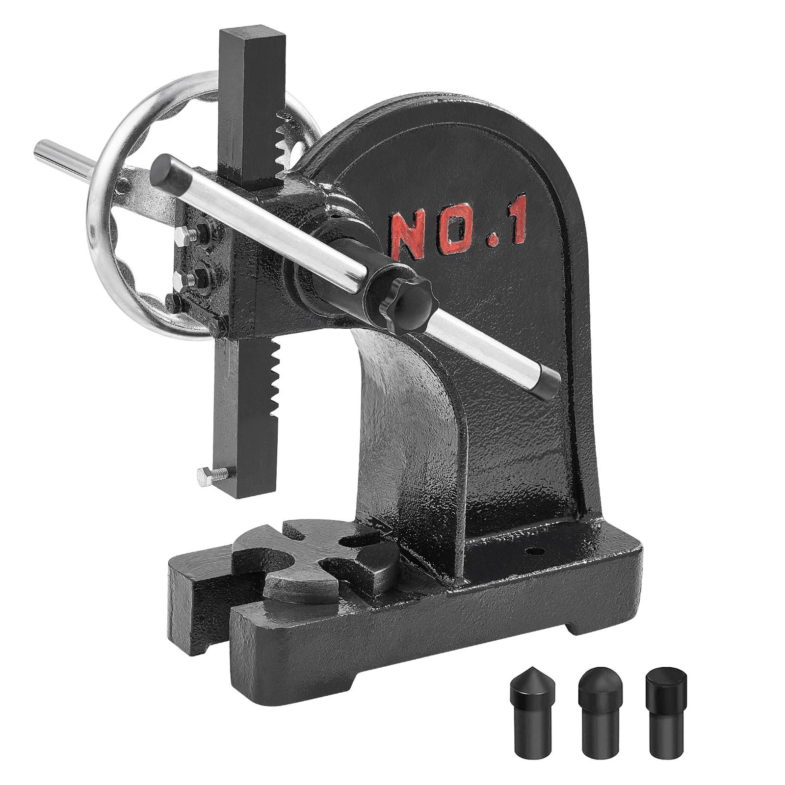 Vevor - VEVOR Presse crémaillère manuelle 1 t, volant, hauteur max 15 cm, fonte. Estampage, pliage, formage. - Image 1