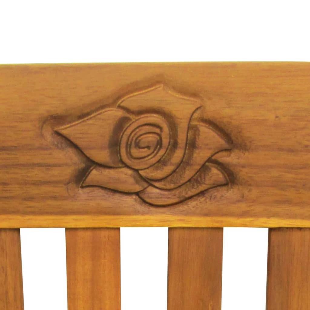 Helloshop26 - Banc de jardin meuble de patio d'extérieur terrasse avec coussin 157 cm bois d'acacia massif - Imagen 5