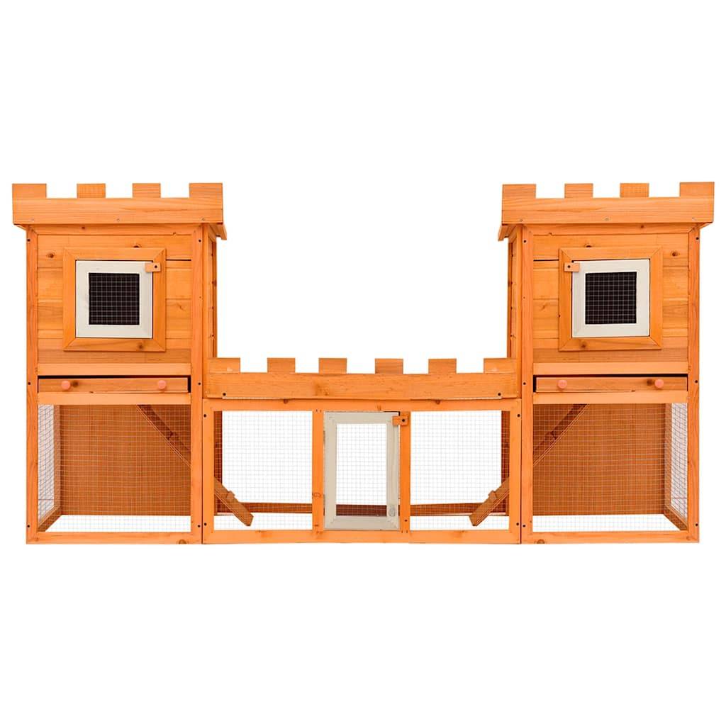 Vidaxl - Clapier large d'extérieur avec maison double vidaXL 170174 - Imagen 2