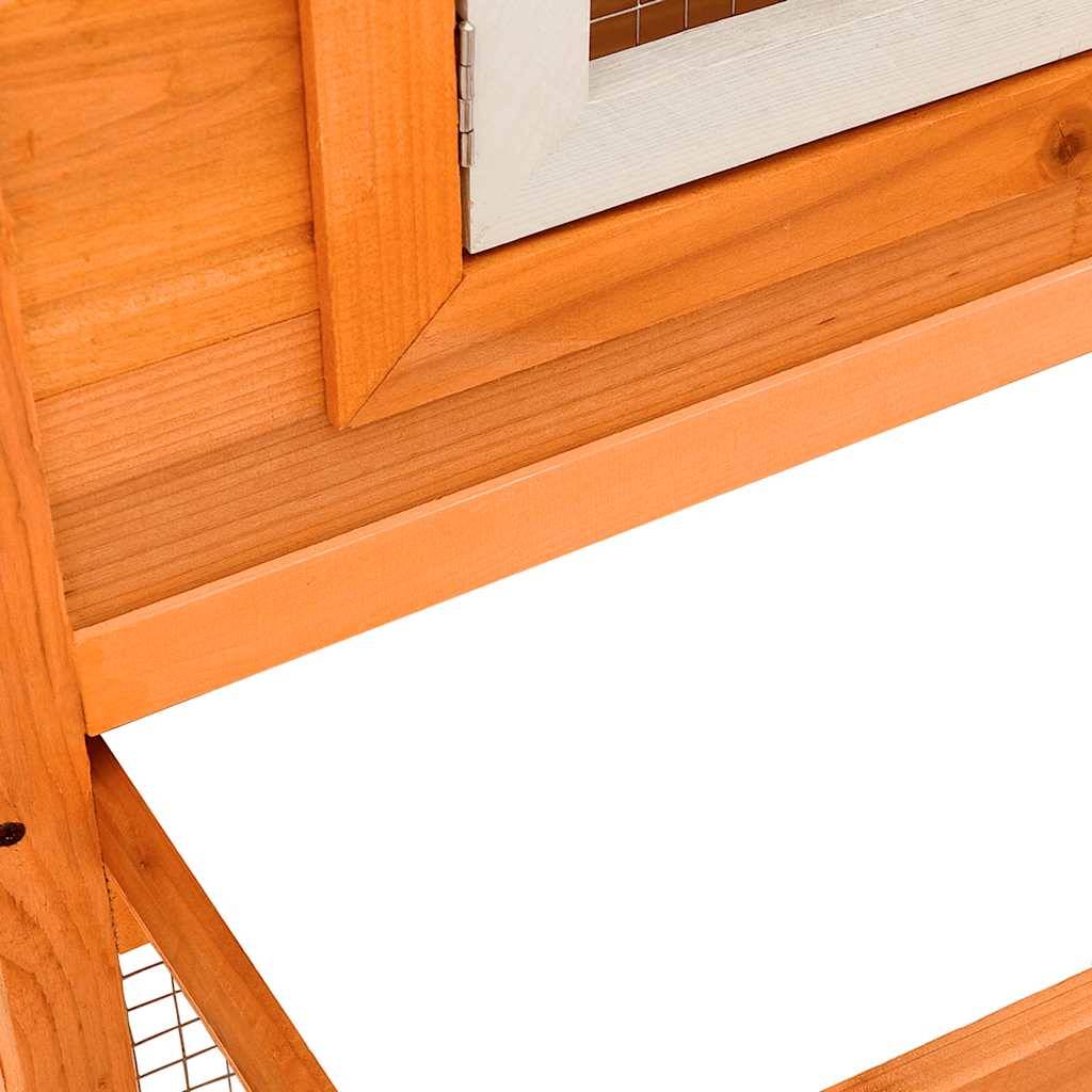 Vidaxl - Clapier large d'extérieur avec maison double vidaXL 170174 - Imagen 4