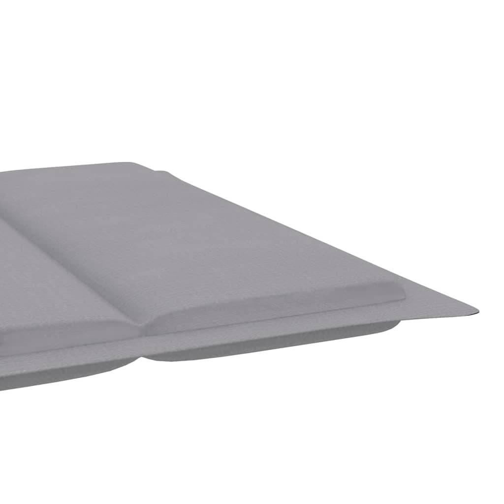 Helloshop26 - Transat chaise longue bain de soleil lit de jardin terrasse meuble d'extérieur avec coussin bois d'acacia solide - Imagen 7