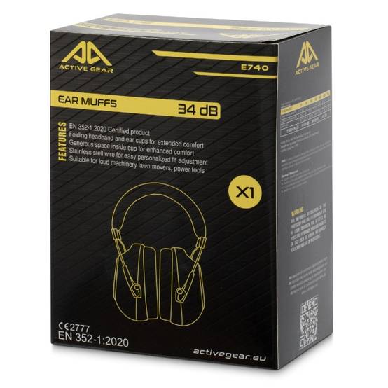Autre - Casque antibruit léger avec serre-tête confort ACTIVE GEAR Premium Active Ear SNR 34 dB Noir Unique - Image 3