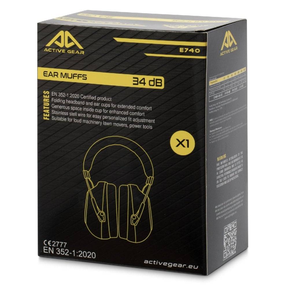 Autre - Casque antibruit léger avec serre-tête confort ACTIVE GEAR Premium Active Ear SNR 34 dB Noir Unique - Image 3