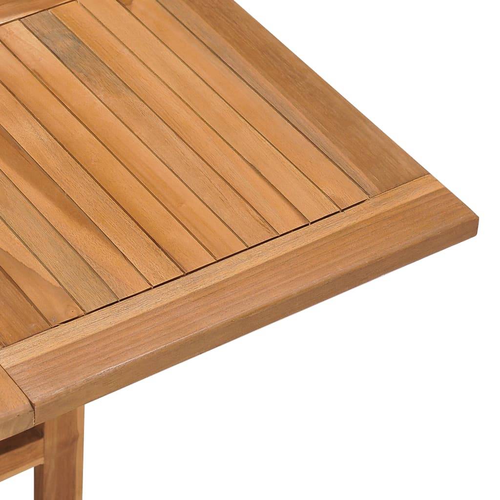 Table à dîner pliable bois de teck Ø90 x 75 cm, Poids :19.1kg - PANGIVO - Image 6