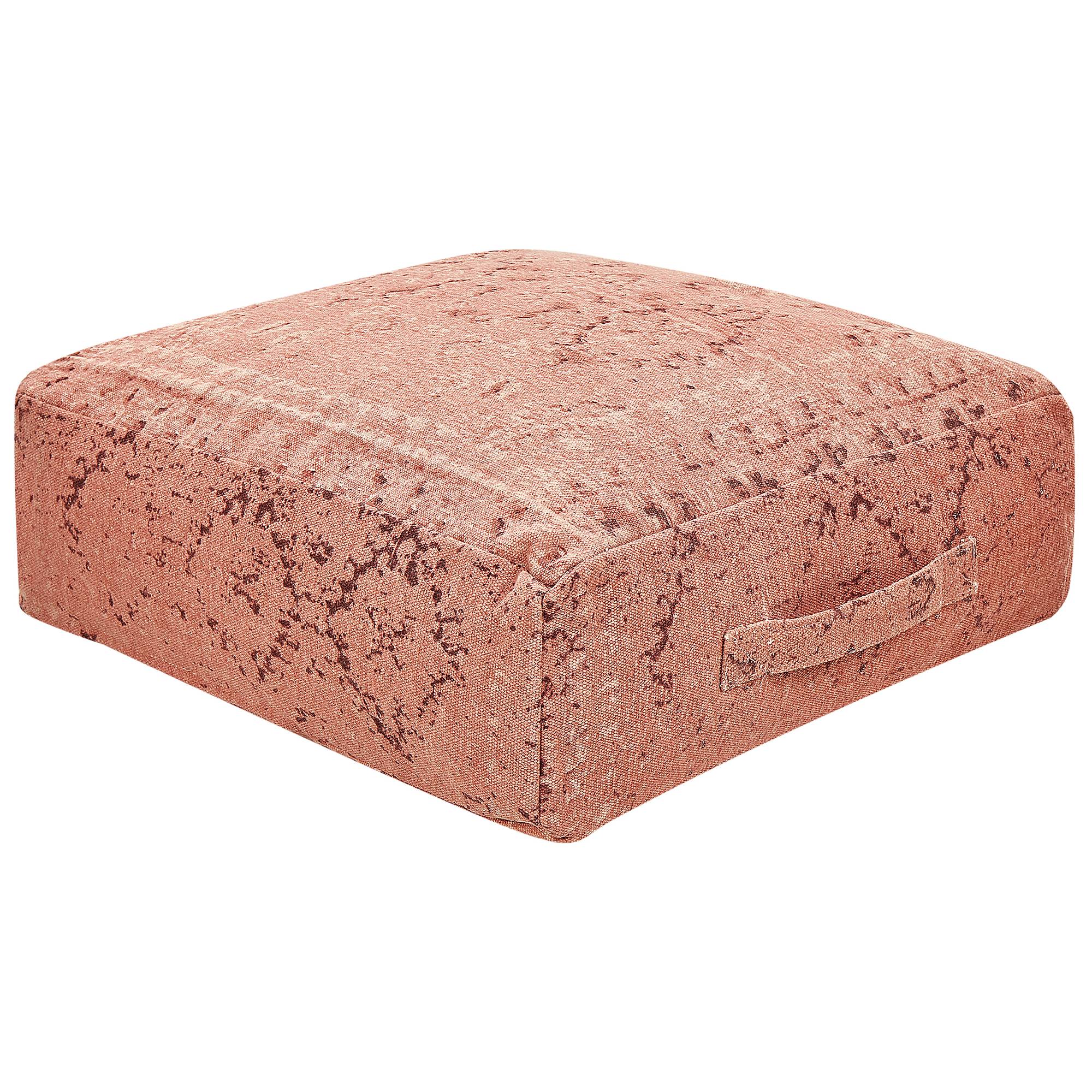 Beliani - Coussin de sol Coton Rouge clair SHASA - 50x50x20- Beliani - Image 2