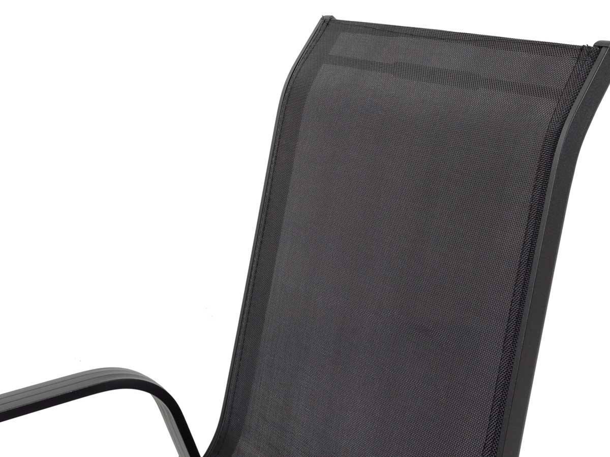 Lot De 2 Fauteuils De Jardin "porto" Alu/textilène - Noir -habitat Et Jardin - Imagen 4