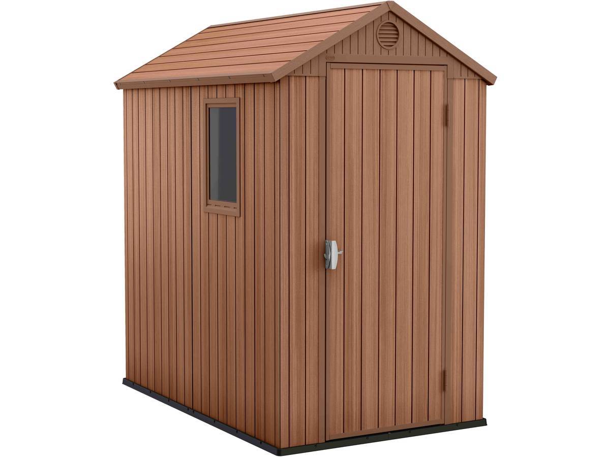Keter - Abri Jardin Résine "darwin 46" - 2.2 M² - 125.8 X 184.5 X 205 Cm - Marron -keter - Imagen 1