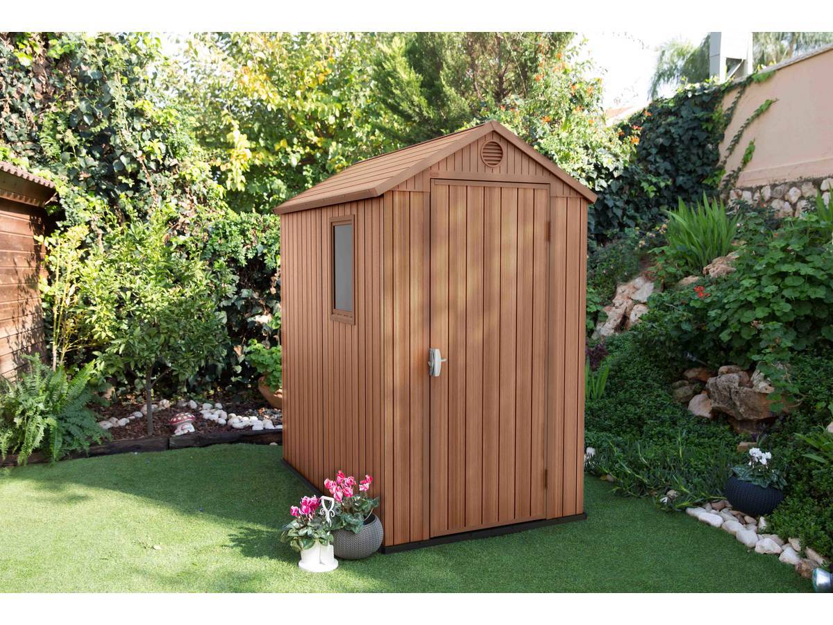 Keter - Abri Jardin Résine "darwin 46" - 2.2 M² - 125.8 X 184.5 X 205 Cm - Marron -keter - Imagen 2