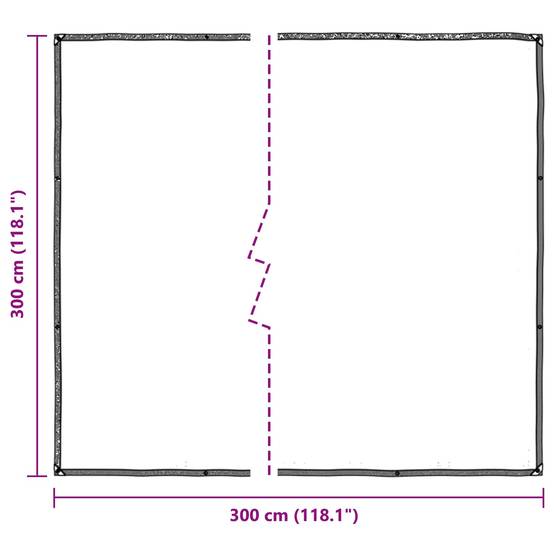 ComfortXL - Bâche protection plantes transparente PE jardin terrasse anti-pluie 3x3m - ComfortXL Outdoor Living - Image 8