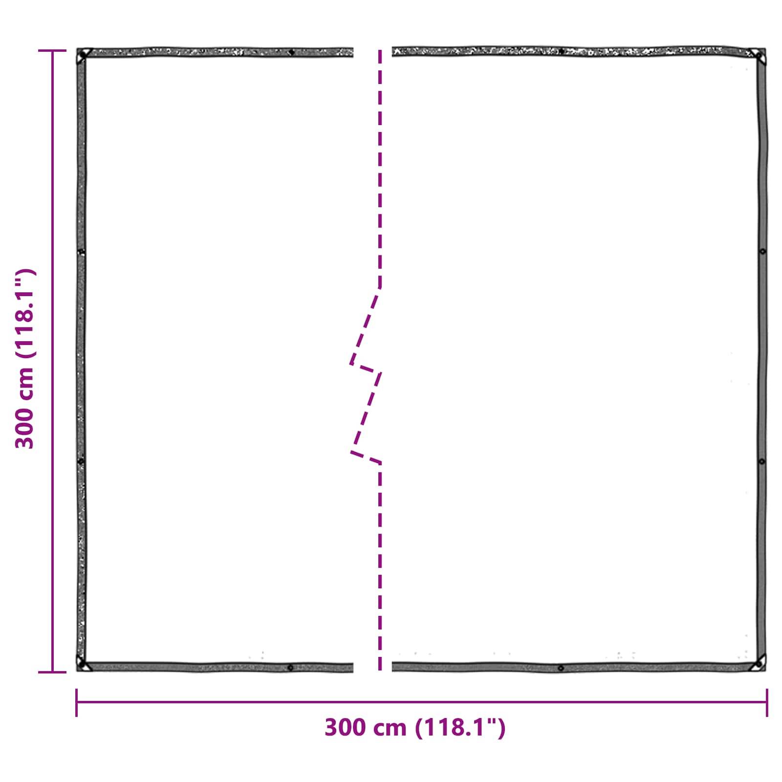 ComfortXL - Bâche protection plantes transparente PE jardin terrasse anti-pluie 3x3m - ComfortXL Outdoor Living - Image 8