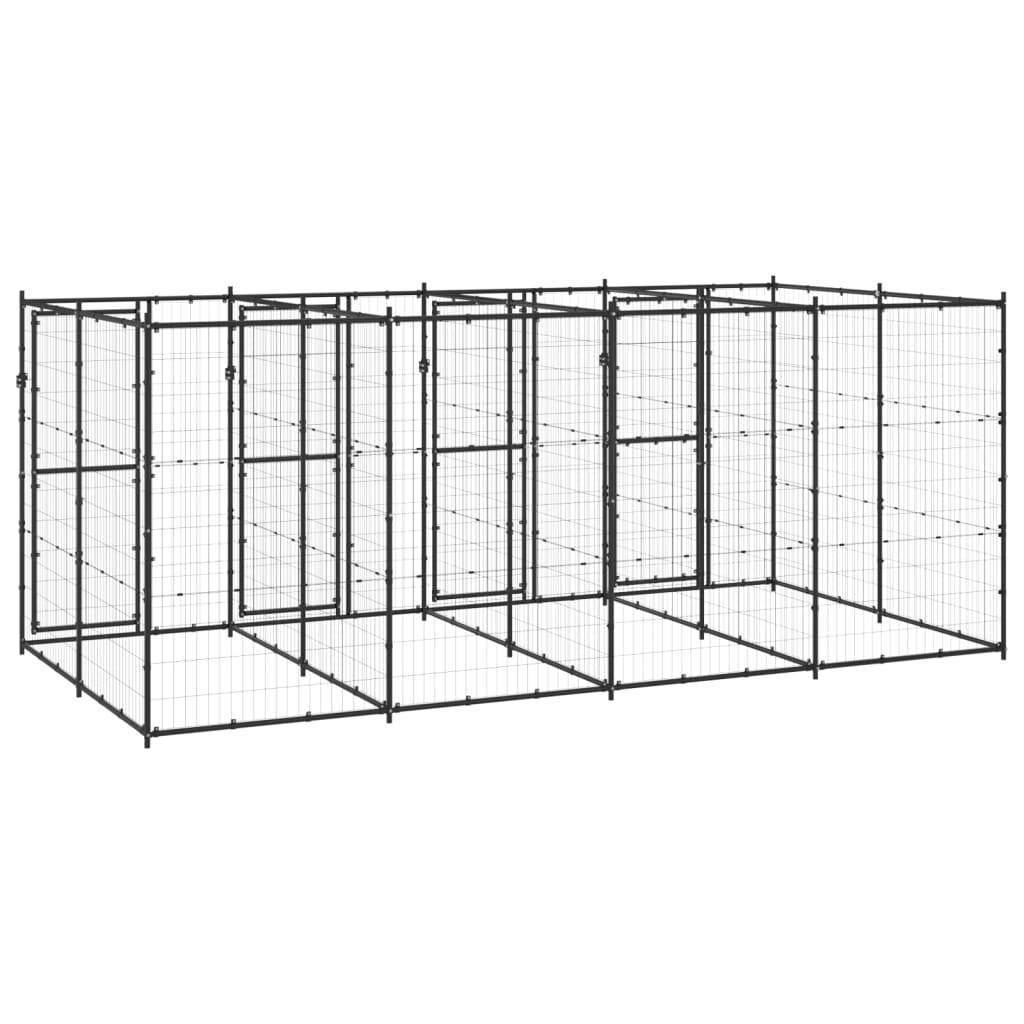 Vidaxl - Chenil extérieur Acier 9,68 m² vidaXL 3082262 - Imagen 5