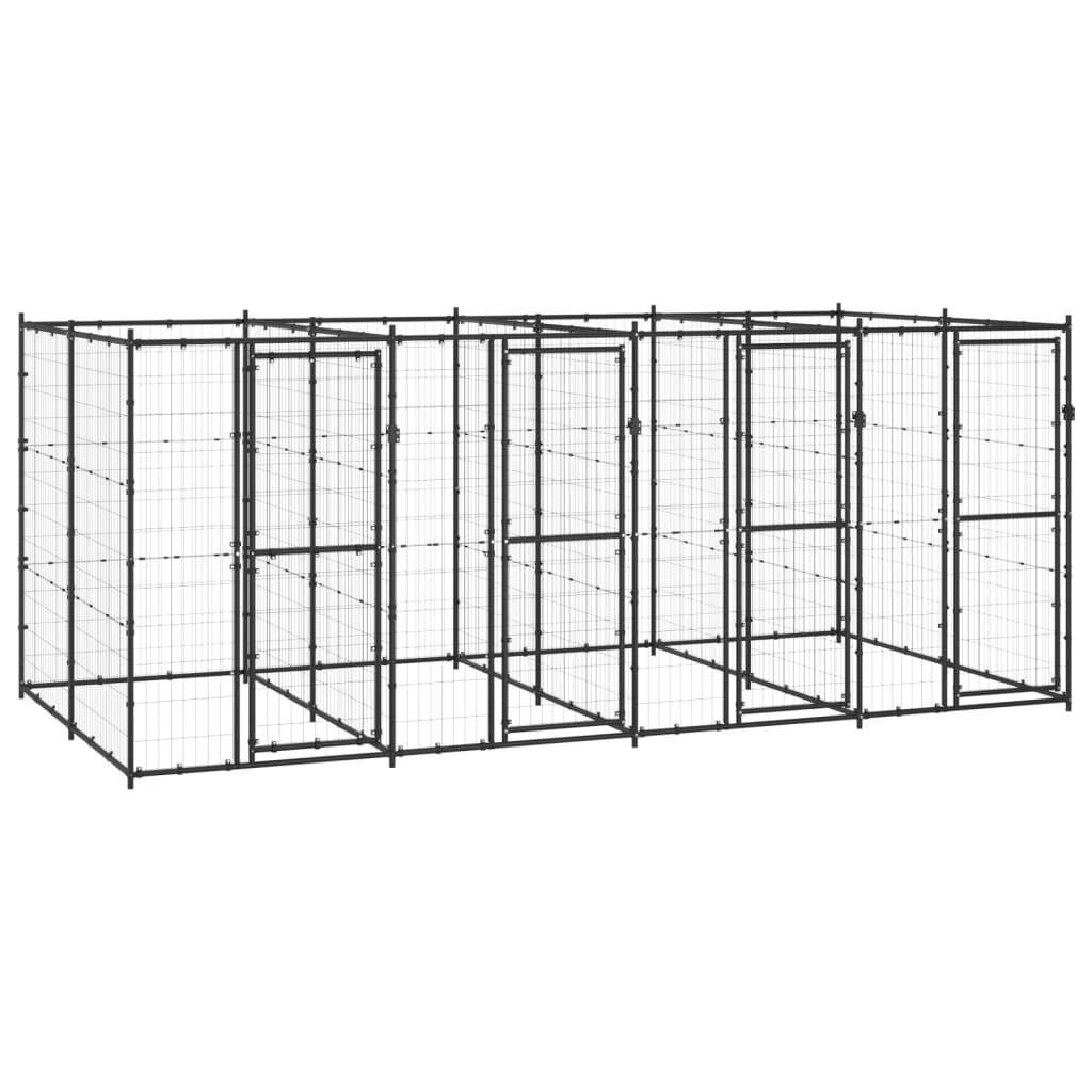 Vidaxl - Chenil extérieur Acier 9,68 m² vidaXL 3082262 - Imagen 1