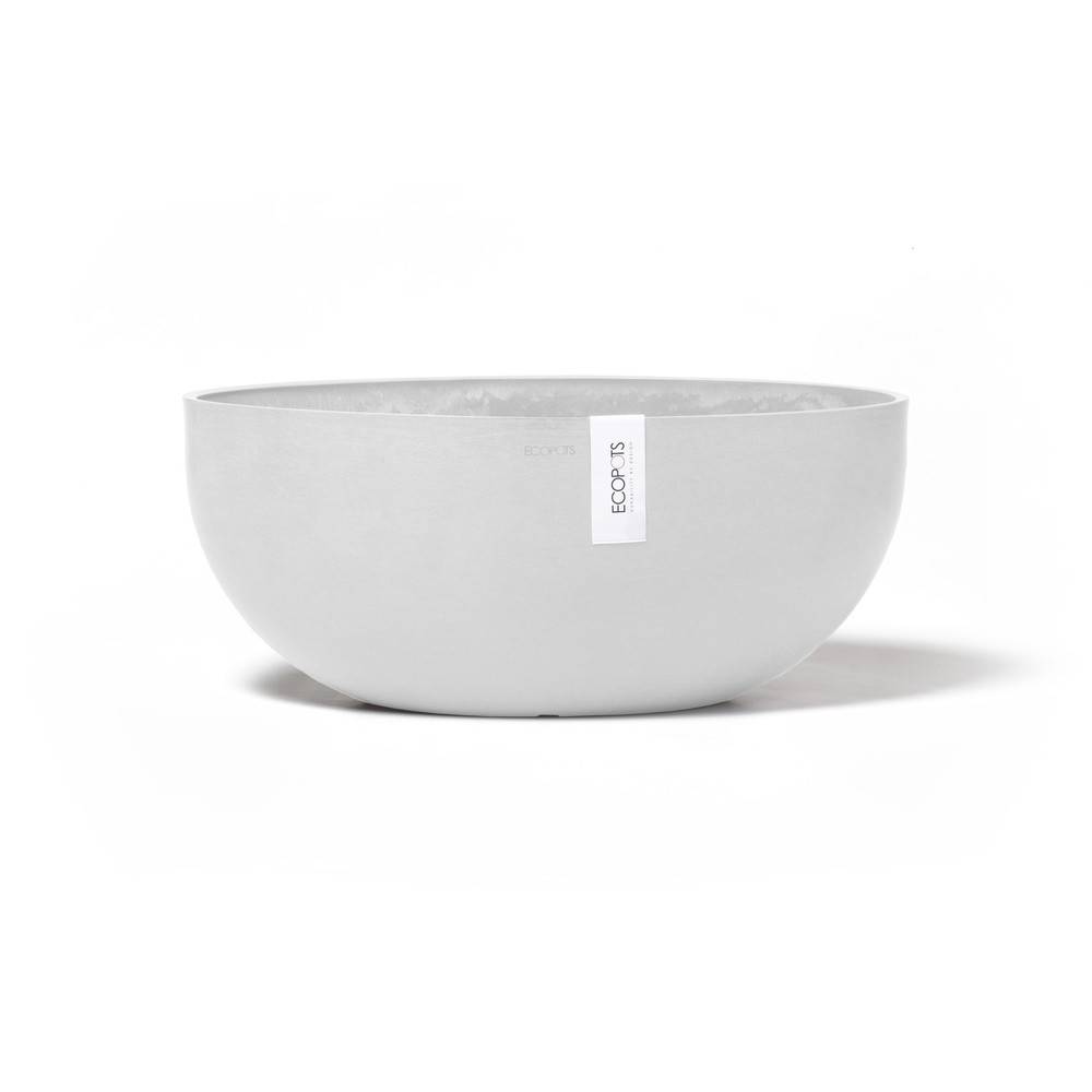 Ecopots - Pot Ovale Sofia Big 43 Blanc Pur + réservoir d'eau - 43 x 25 x H. 17,5 cm - 8,2 L ECOPOTS - Imagen 5