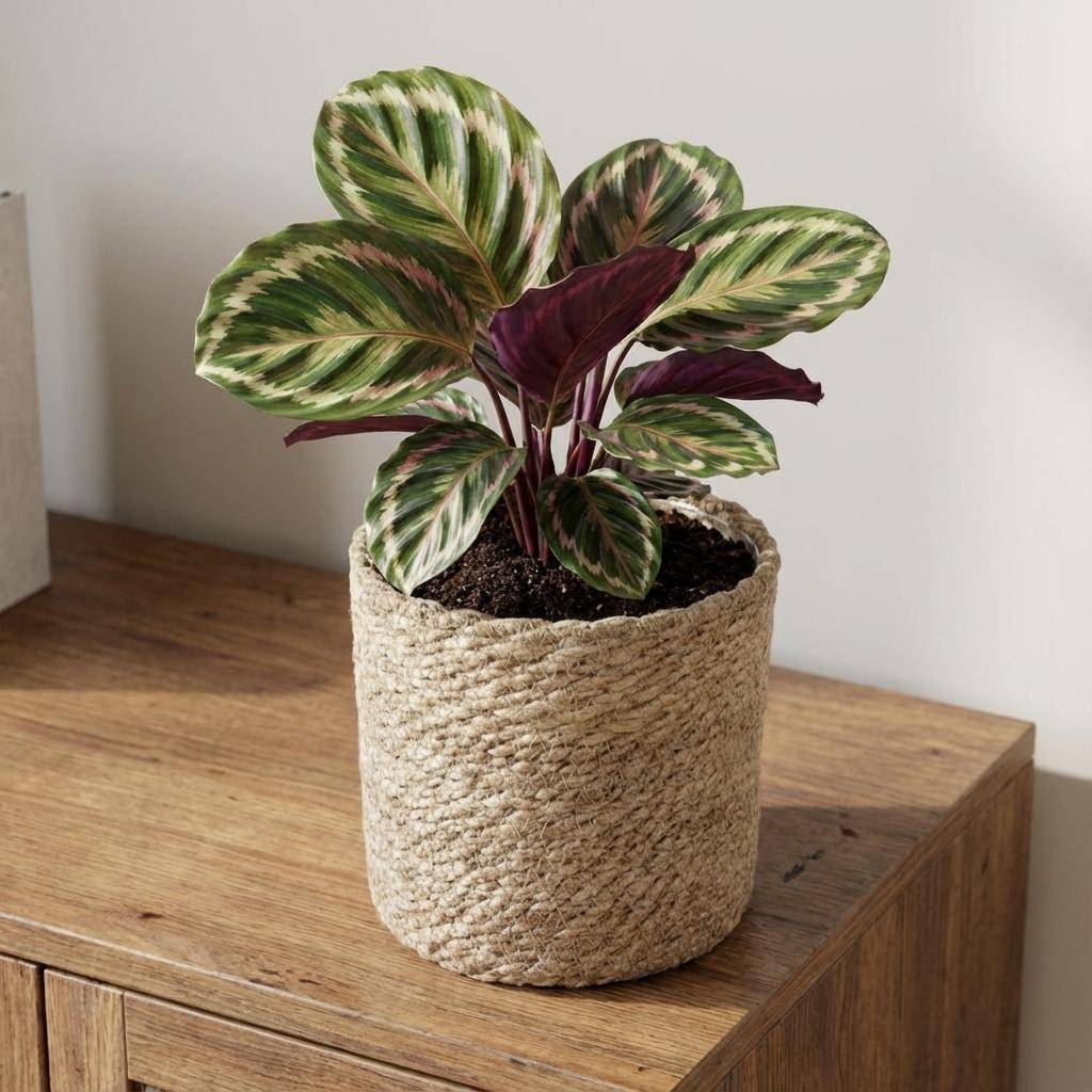 Cache-pot panier naturel - D.14cm - Image 4