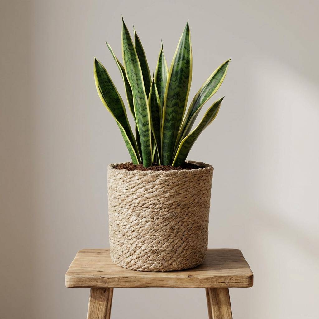 Cache-pot panier naturel - D.14cm - Image 5