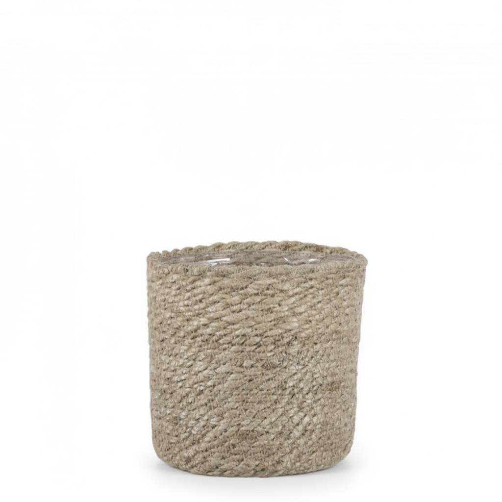 Cache-pot panier naturel - D.14cm - Image 1