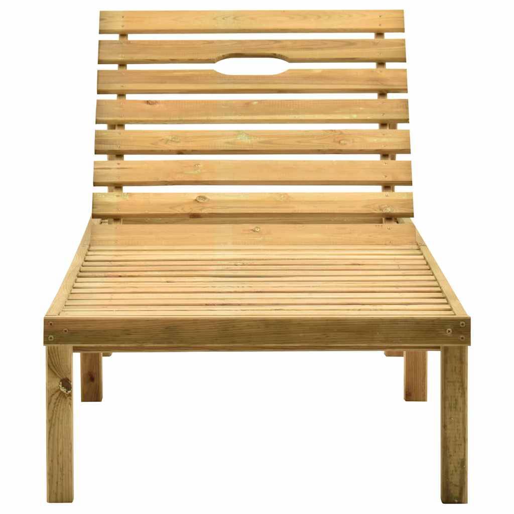 Vidaxl - Chaise longue de jardin avec table Bois de pin imprégné vidaXL 315397 - Imagen 10