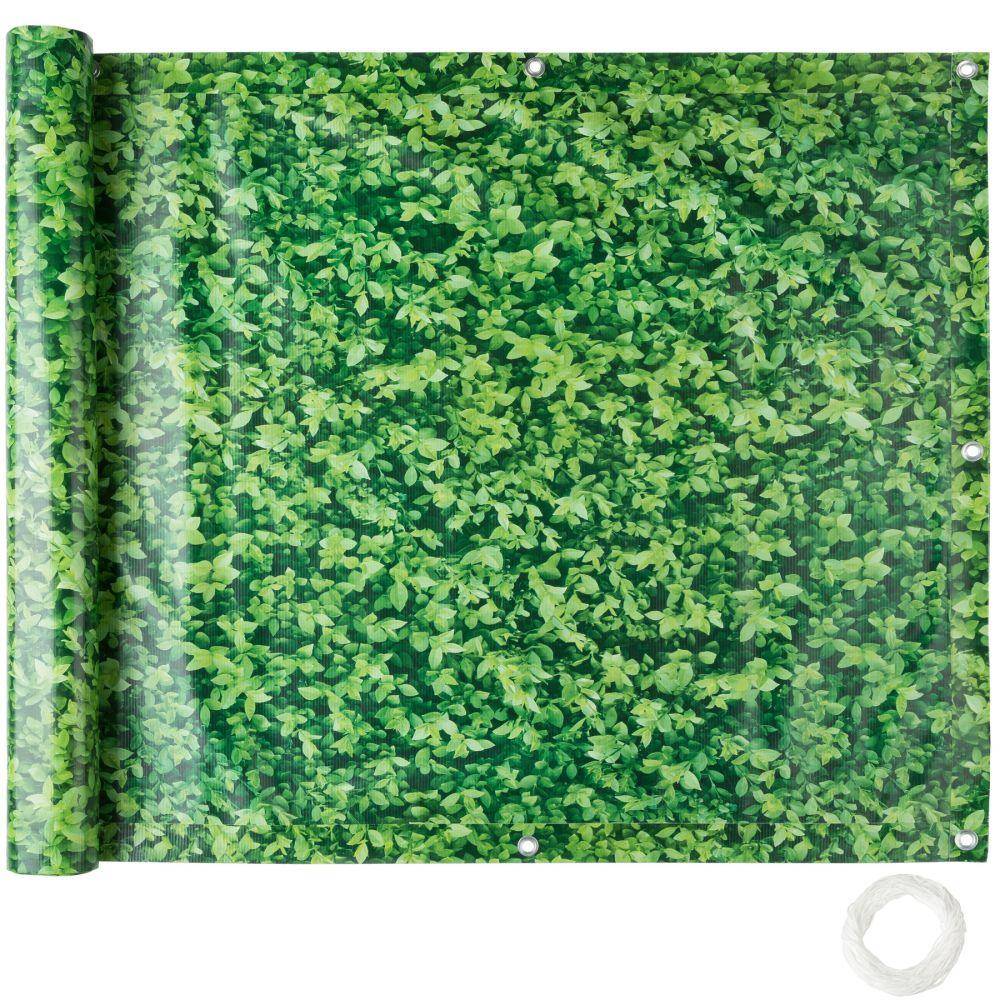 Helloshop26 - Brise vue brise vent film anti regards clôture paravent PVC pour balcon imprimé buis 90 cm - Imagen 1