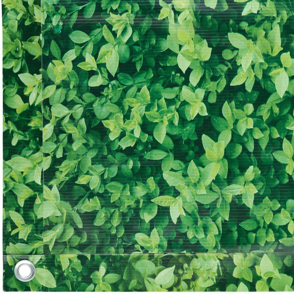 Helloshop26 - Brise vue brise vent film anti regards clôture paravent PVC pour balcon imprimé buis 90 cm - Imagen 3