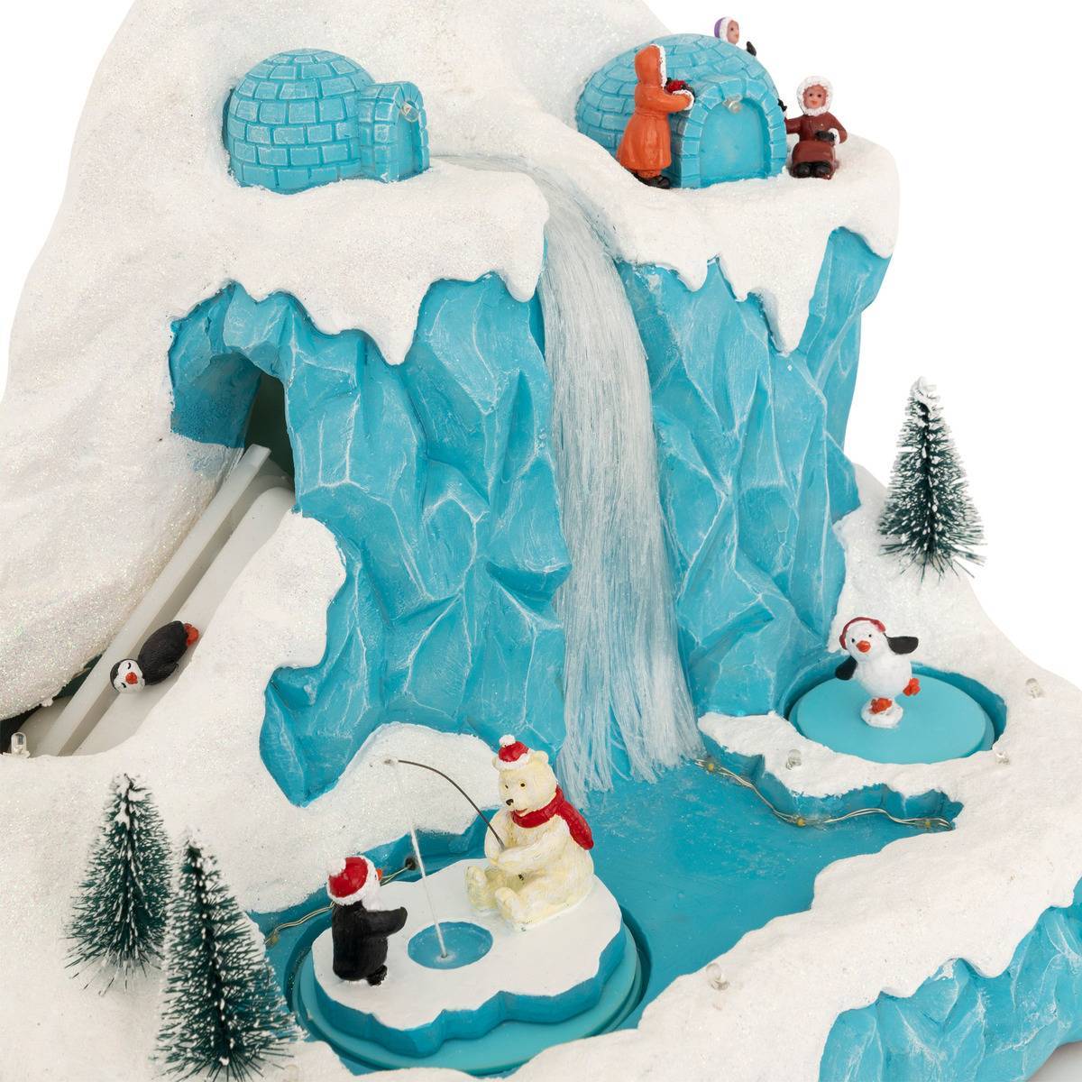 Village lumineux ours et pingouin 23 LED musical  ATMOSPHERA CREATEUR D'INTERIEUR - Image 2