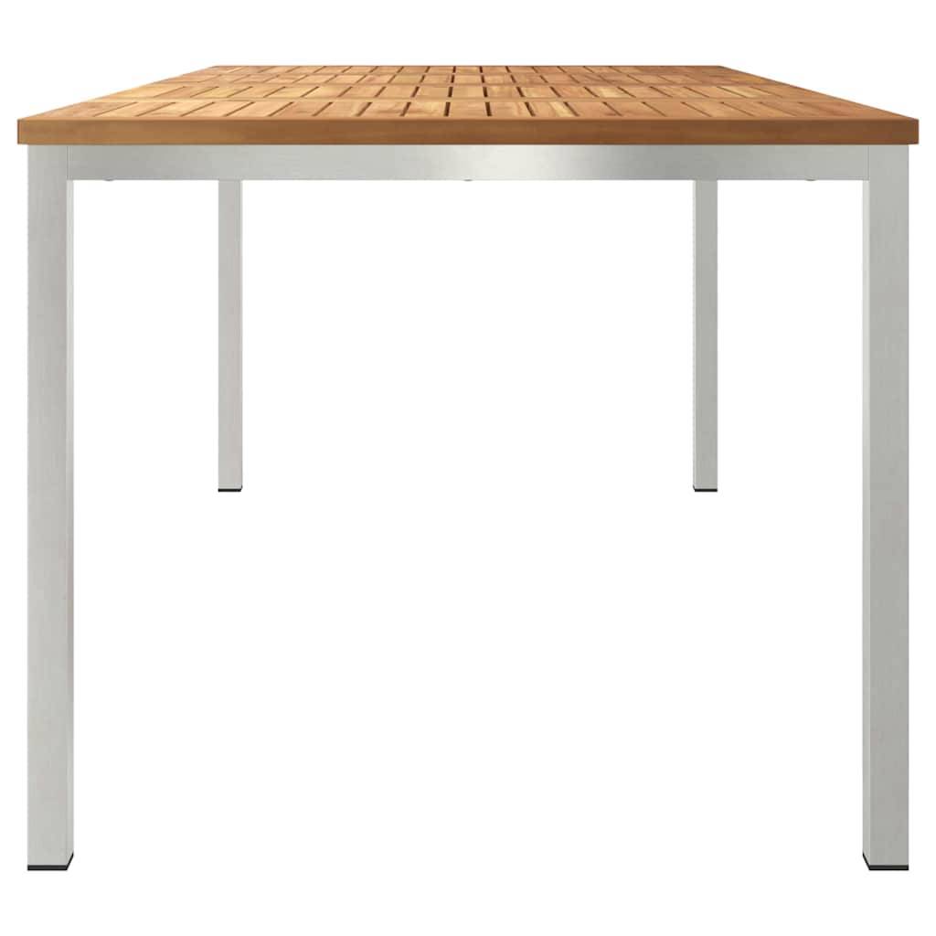Table de Jardin à Manger en Teck Massif 180x90cm, Grande Table de Repas pour 8 Personnes, Style Contemporain – ComfortXL Outdoor Living - Image 6