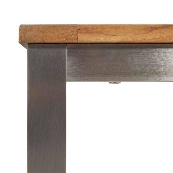 Table de Jardin à Manger en Teck Massif 180x90cm, Grande Table de Repas pour 8 Personnes, Style Contemporain – ComfortXL Outdoor Living - Image 9