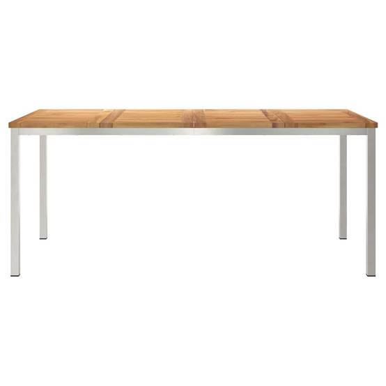 Table de Jardin à Manger en Teck Massif 180x90cm, Grande Table de Repas pour 8 Personnes, Style Contemporain – ComfortXL Outdoor Living - Image 5