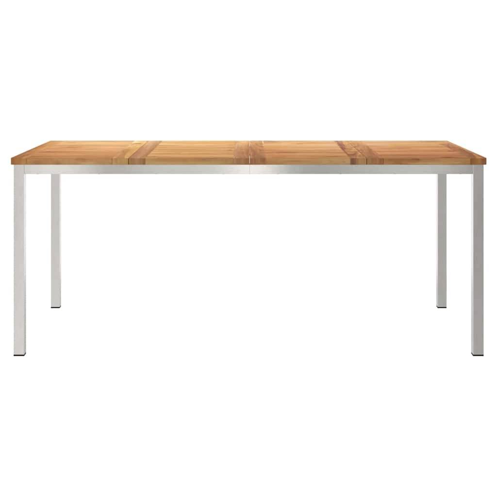 Table de Jardin à Manger en Teck Massif 180x90cm, Grande Table de Repas pour 8 Personnes, Style Contemporain – ComfortXL Outdoor Living - Image 5