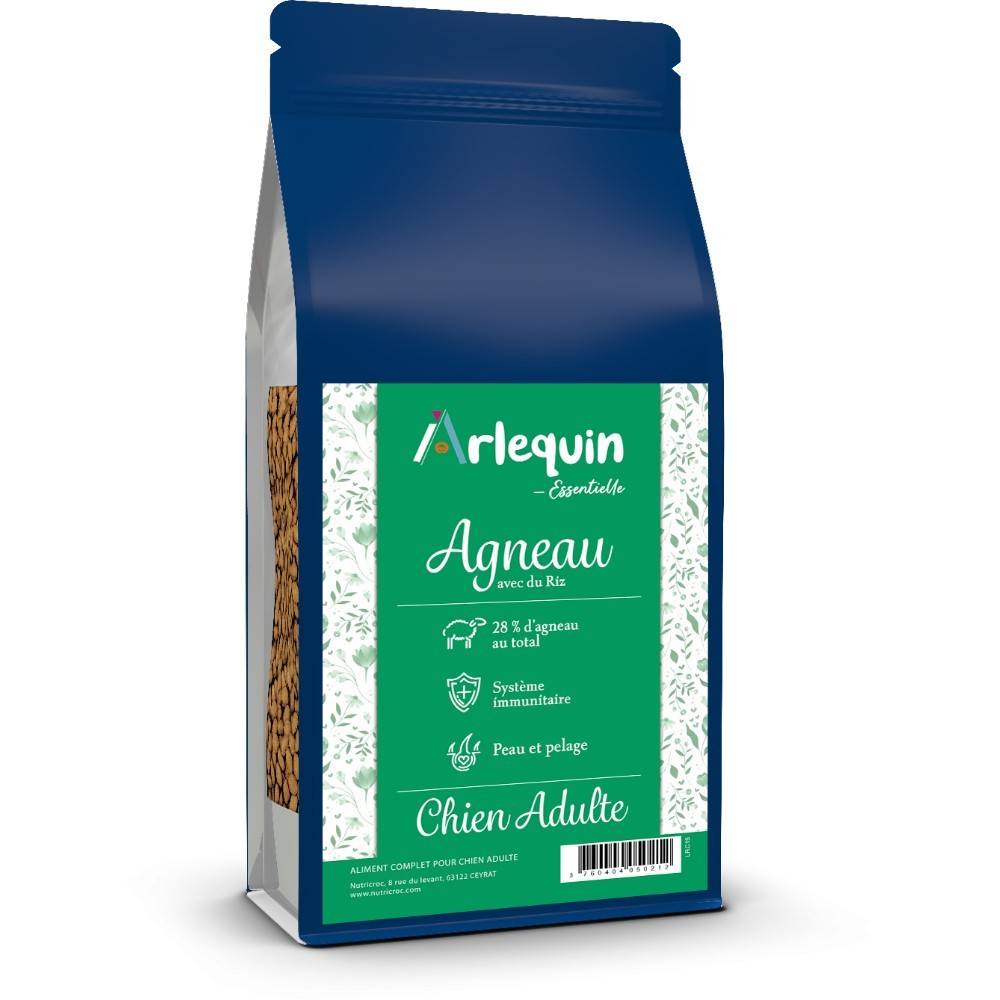 CROQUETTE CHIEN ARLEQUIN ESSENTIELLE AGNEAU 15 kg - Imagen 1