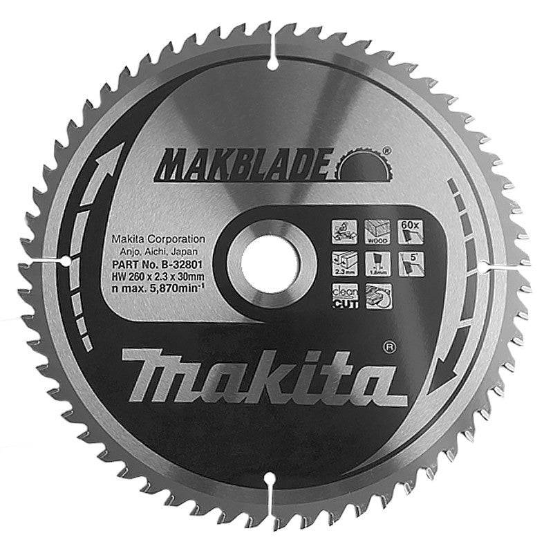 Makita - Lame de scie MAKITA B-32801 MakBlade 260 mm x 30 mm 60 dents Makita